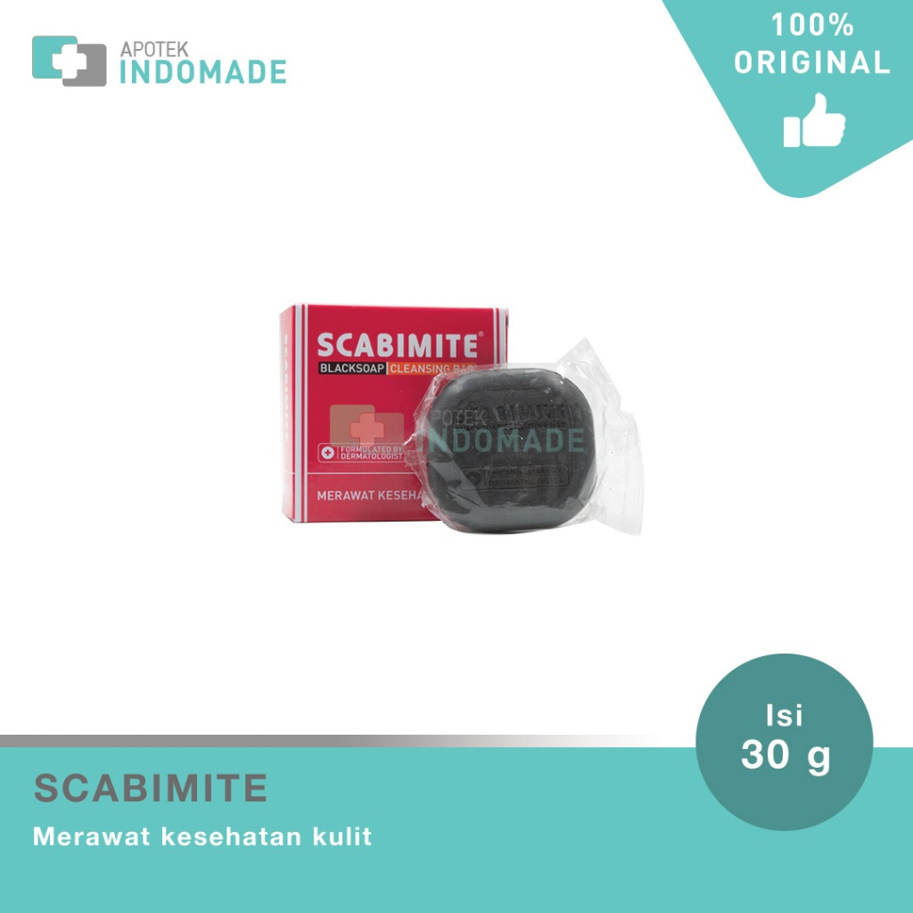 Scabimite 30 Gr / Scabimite Blacksoap 30 Gr - Sabun Scabimite / Sabun Untuk Gatal