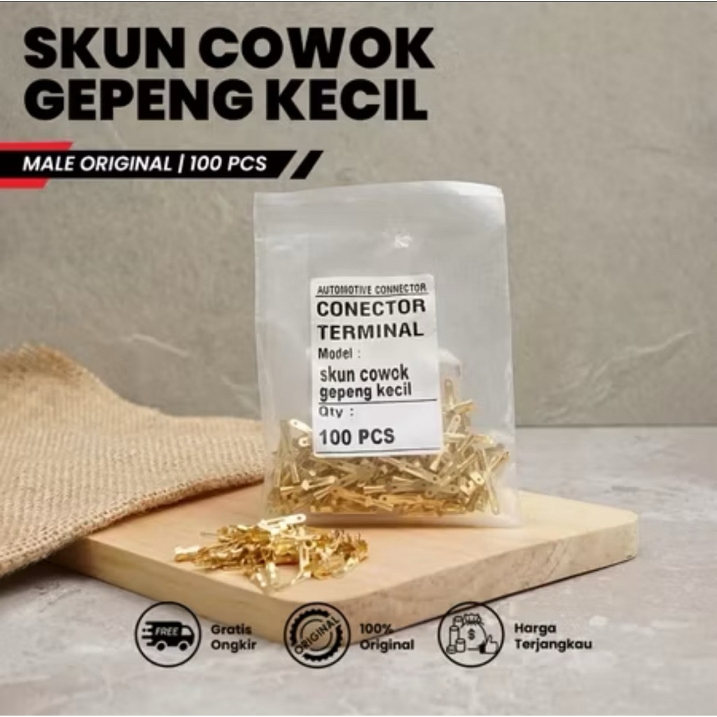 Skun Rasuk Gepeng Kecil Male / Female 4,8mm