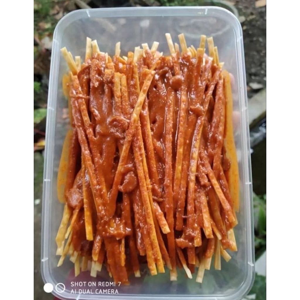 

Mie lidi Bubu basah kemasan 750Ml(Ratnacemilanku)