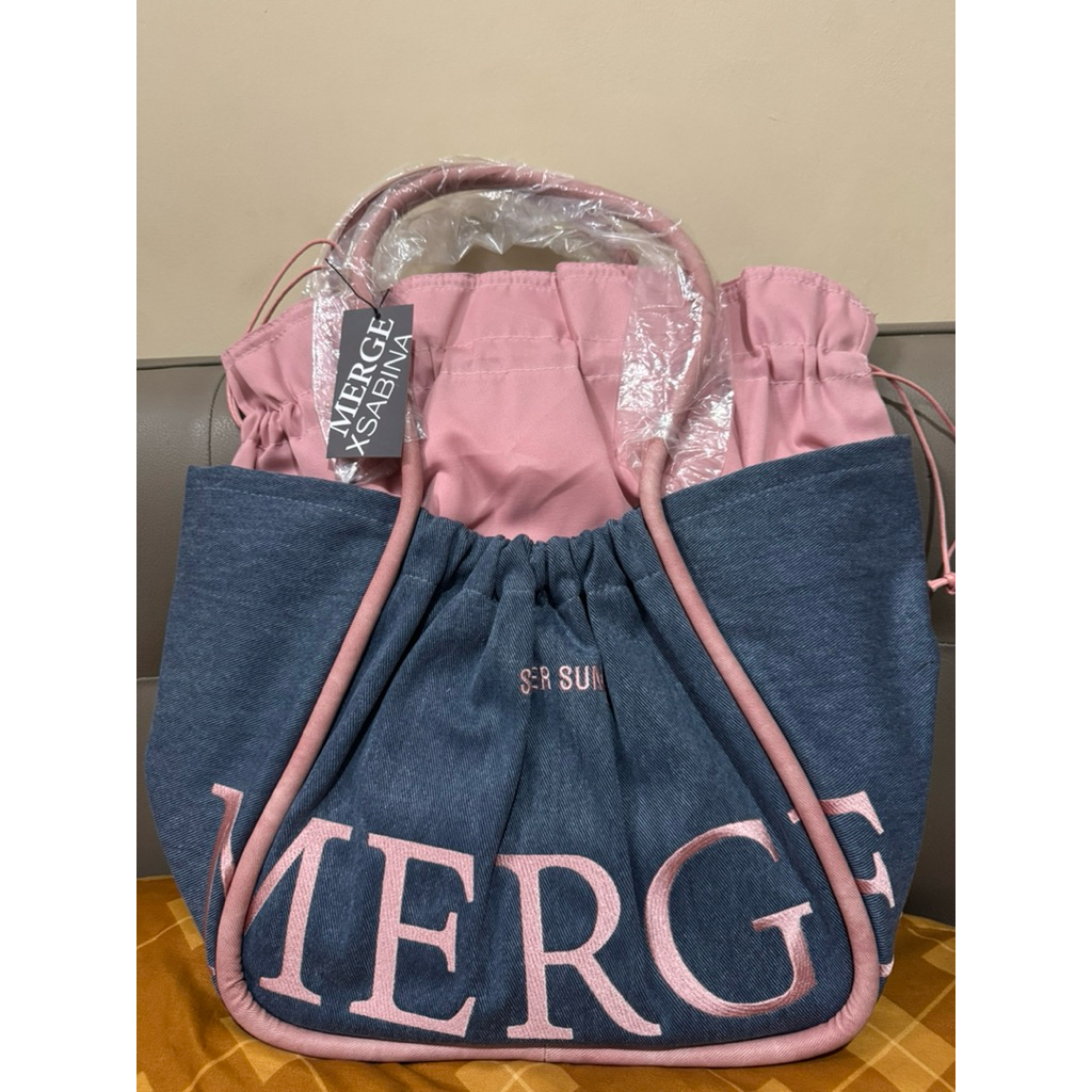 Merge x Sabina pink denim large