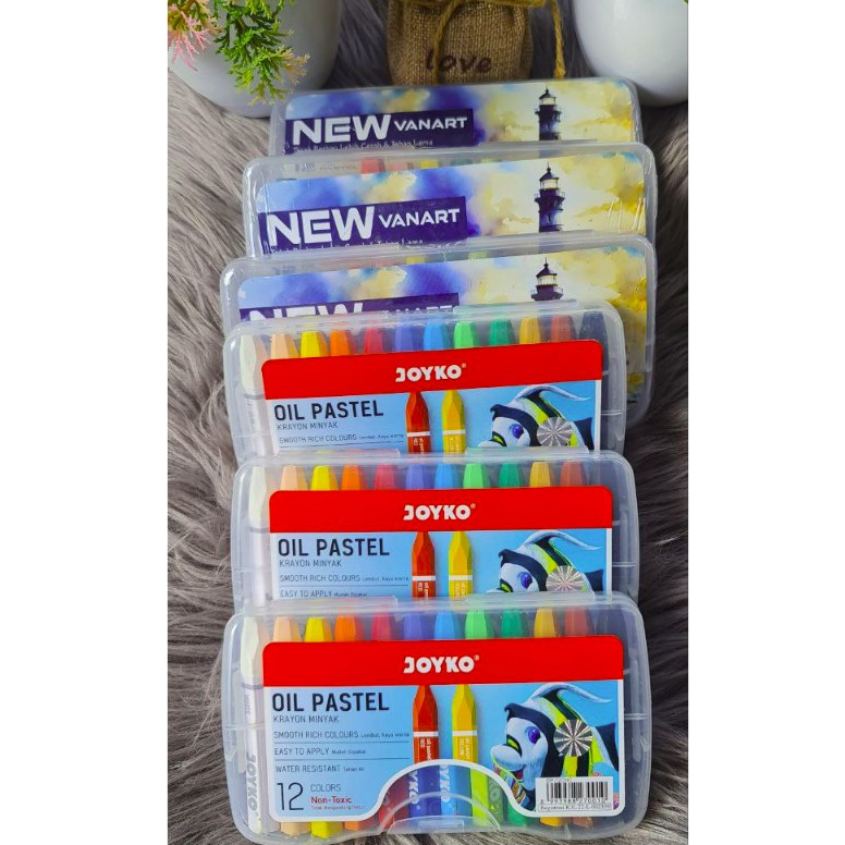 

CRAYON OIL PASTEL 12WARNA MEREK VAN-ART I CRAYON 12WARNA ORIGINAL JOYKO