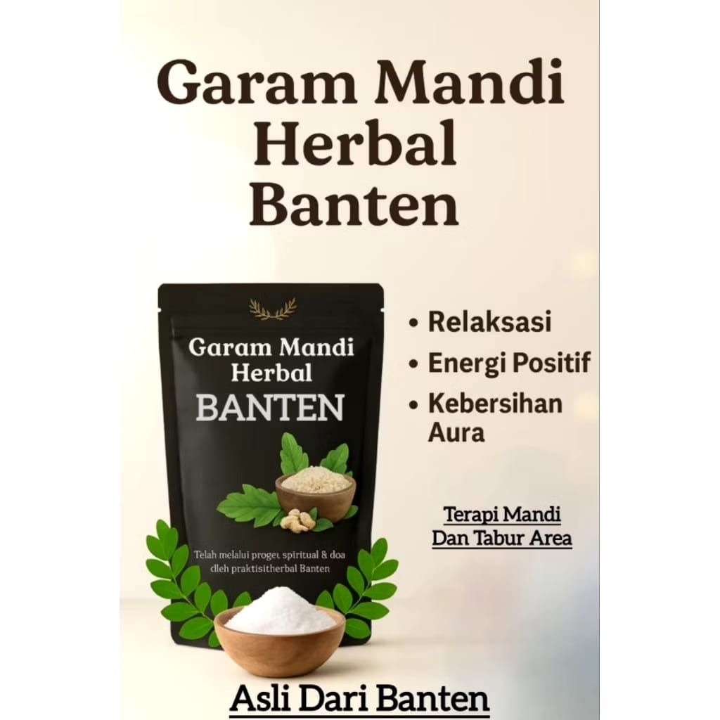 

TERLARIS GARAM TERAPY KESEHATAN 100 Gram DARI BANTEN | GARAM SEJUTA MANFAAT