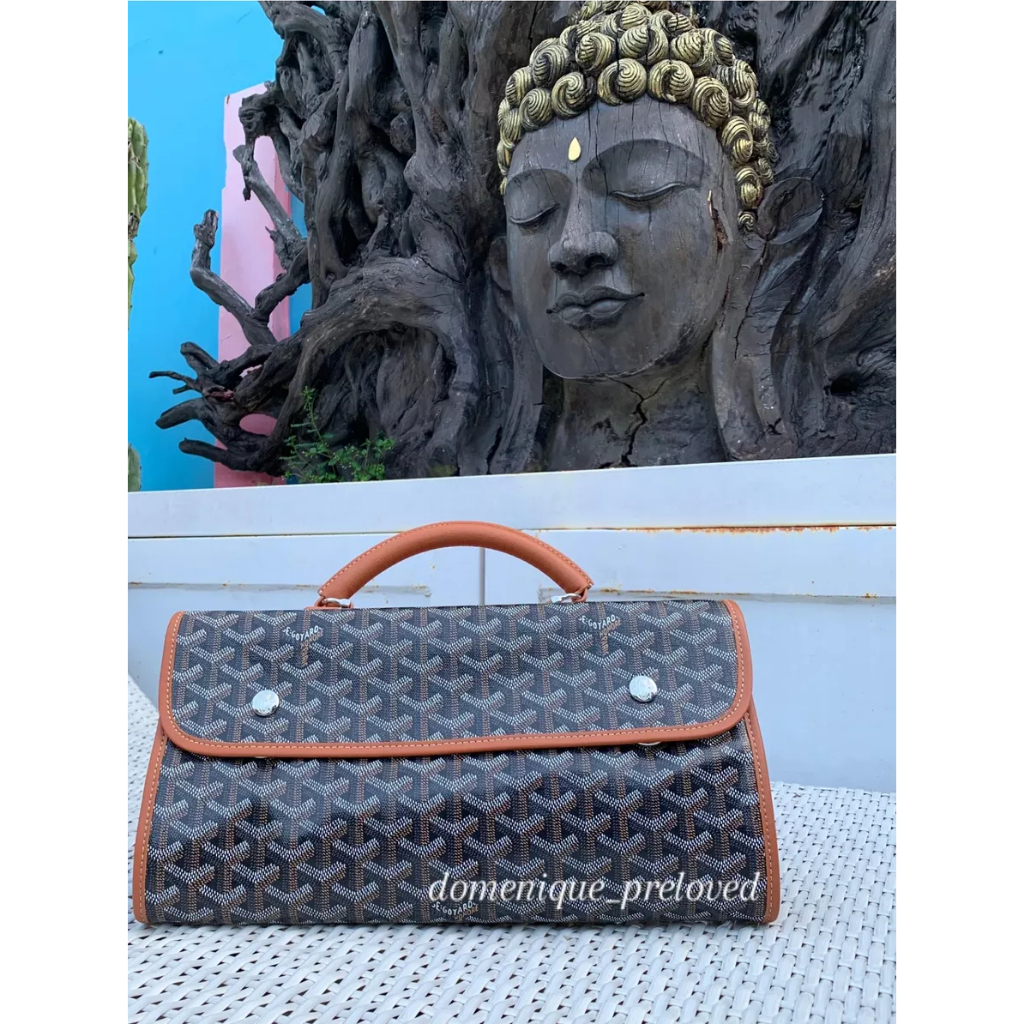 PRELOVED TAS BRANDED 14 Goyard Voltaire/Insert Structured Tote Bag