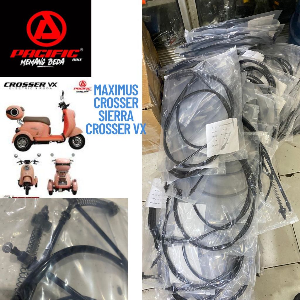 PACIFIC EXOTIC Tali rem Selis Roda tiga roda 3 Sepeda listrik E-bike Crosser Sierra Maximus 1 set De