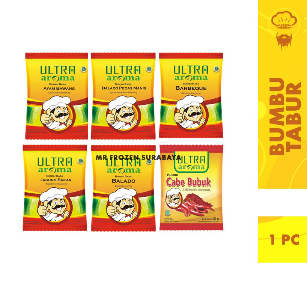 

Bumbu Bubuk / Bumbu Tabur Ultra Aroma Aneka Rasa Banyak Rasa