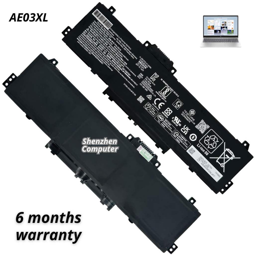 Baterai Laptop HP 14-em0015au 14-em0019au 14-em0167au 14-em0033au 14-em0223au AE03XL battery new
