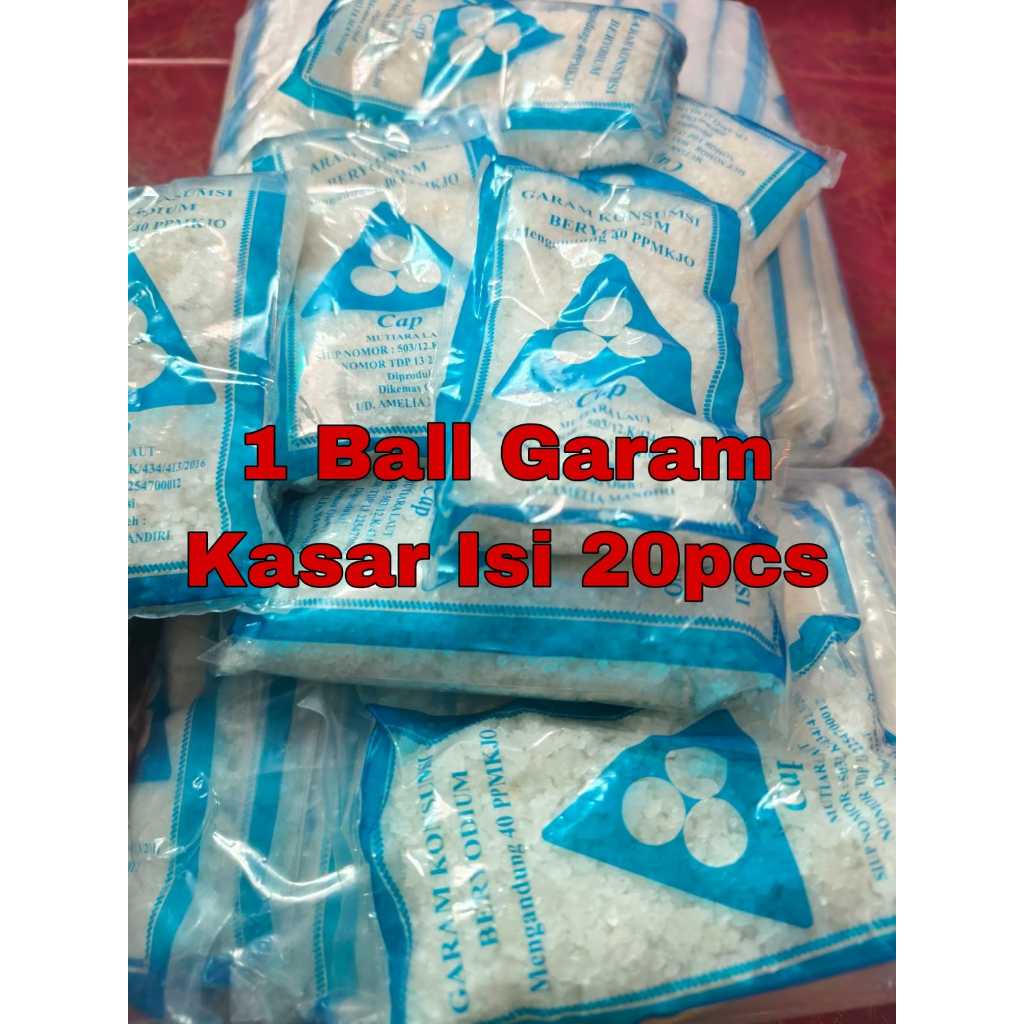 

Garam Konsumsi Beryodium Mengandung 40 PPMKJO 1 Ball Isi 20 Pcs Cap Mutiara Laut