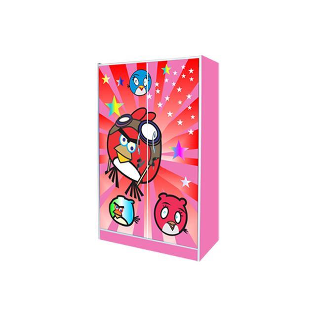 LEMARI ANAK / BL SERIES KARAKTER ALL ANGRY BIRD BL 43 PINKLEMARI ANAK