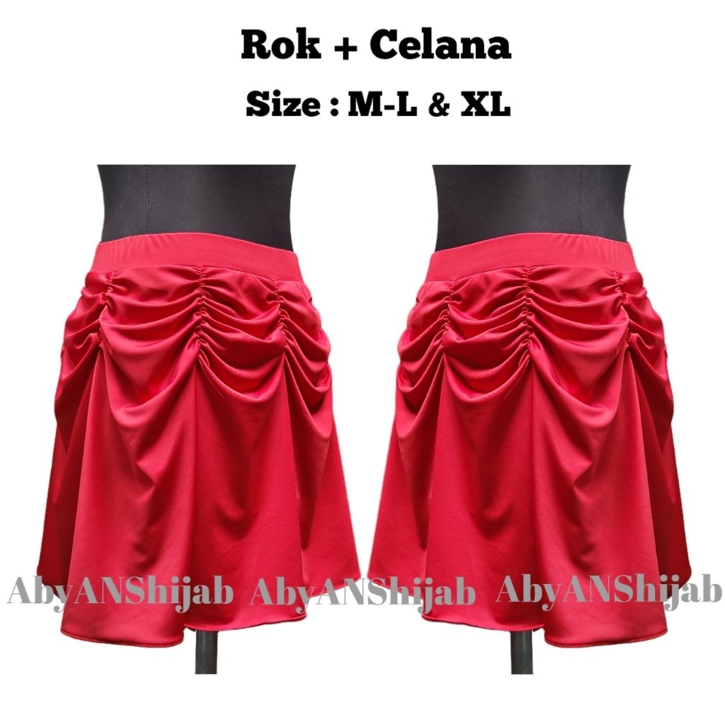 CELANA/ROK OLAHRAGA WANITA ROK SPORTY SENAM ZUMBA LINE DANCE/ROK SENAM KERUT
