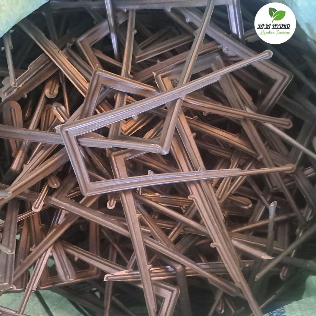 (10kg) sujen mulsa panjang penjepit plastik mulsa karungan pasak mulsa plastik (ukuran 5x14cm)