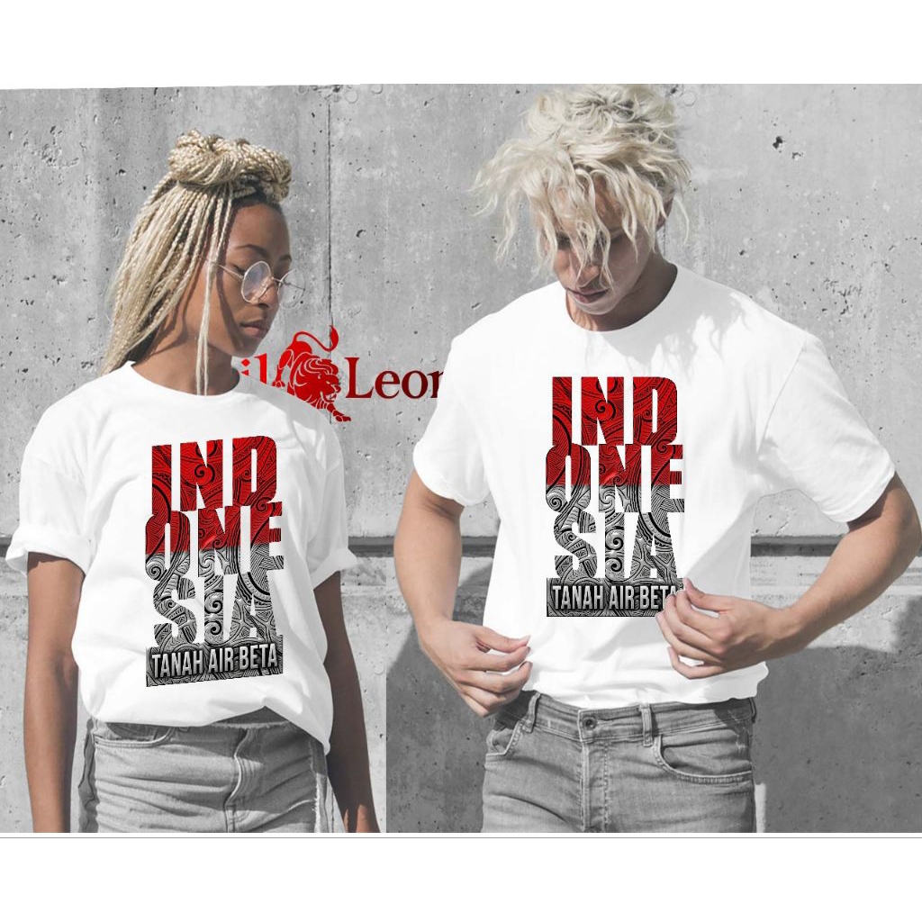 KAOS INDONESIA TANAH AIR BETA / HUT RI INDONESIA one/PRIA WANITA