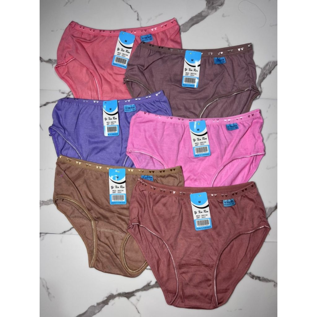 3pcs - 6pcs / Celana Dalam Wanita - 2231