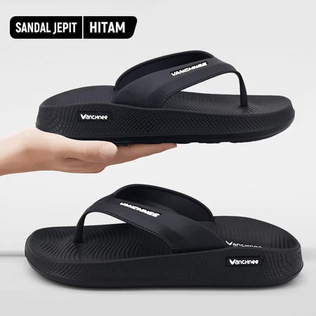 [Whispers] SANDALOVE Sandal Jepit (Flip Flop) Dewasa/Anak, Sandal Pria Warna Hitam/Putih/Hijau,