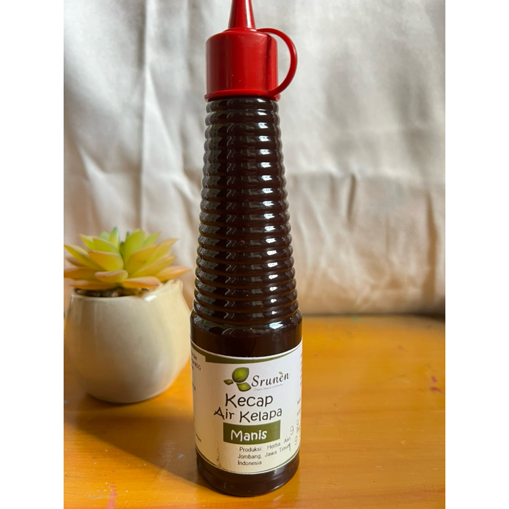 

Kecap Air Kelapa Manis Alami Natural Organik Srunen 140 ml