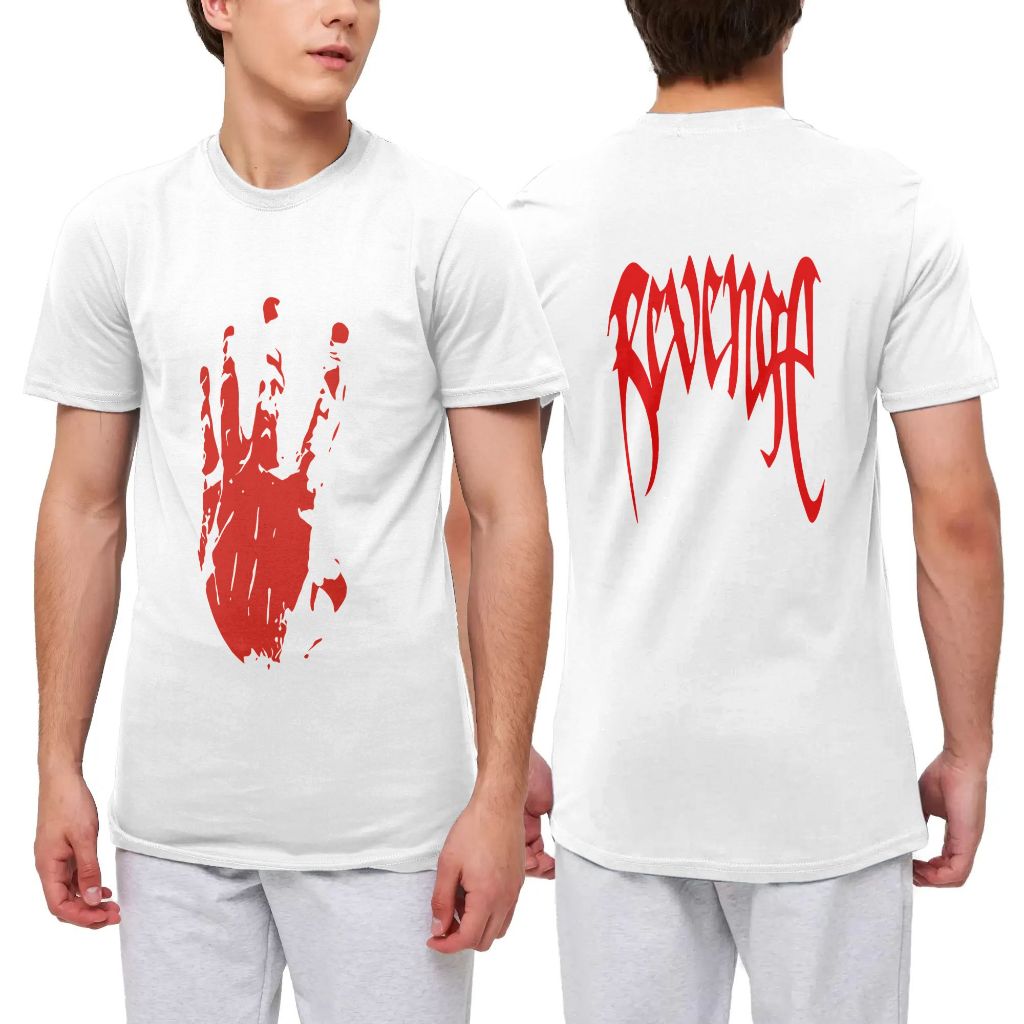 Kaos XXXTENTACION PUTIH Baju Distro Kerah Bulat Tshit Pola khusus Lengan pendek Pria dan wanita