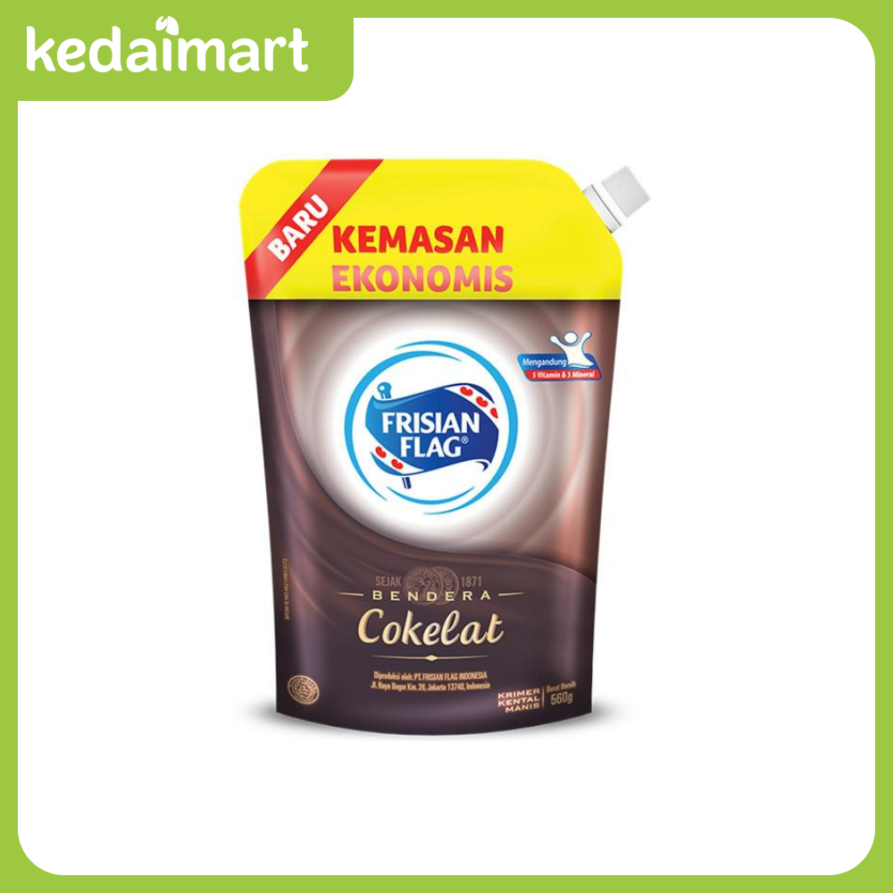 

Frisian Flag Susu Kental Manis Cokelat Pouch 545 Gram