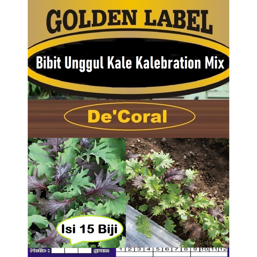Bibit Unggul Kale Kalebration Mix | Biji Benih Kale Kalebration Mix | Bibit Sayur Kale