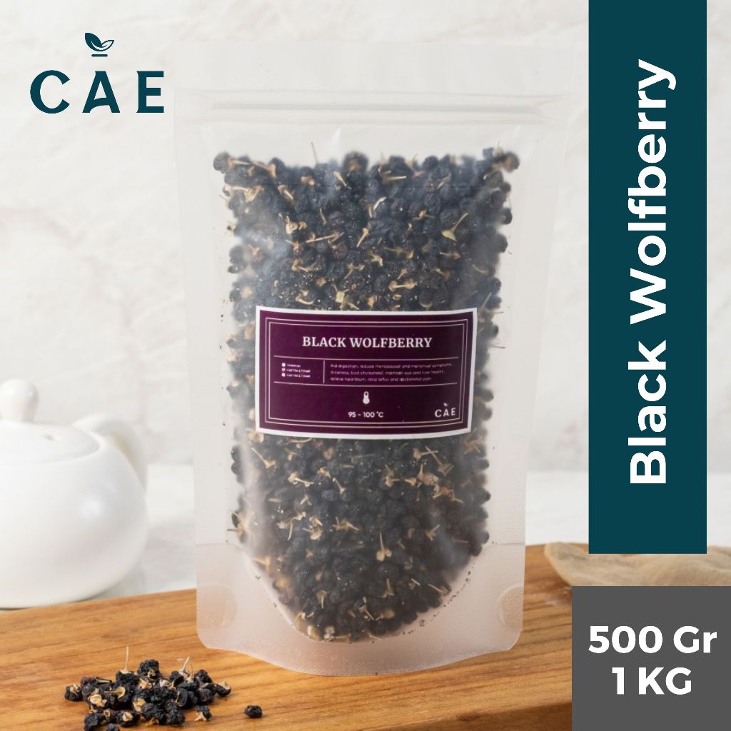 

Black Wolfberry Goji Berry Kici Hitam Buah Kering Dried Fruit Natural