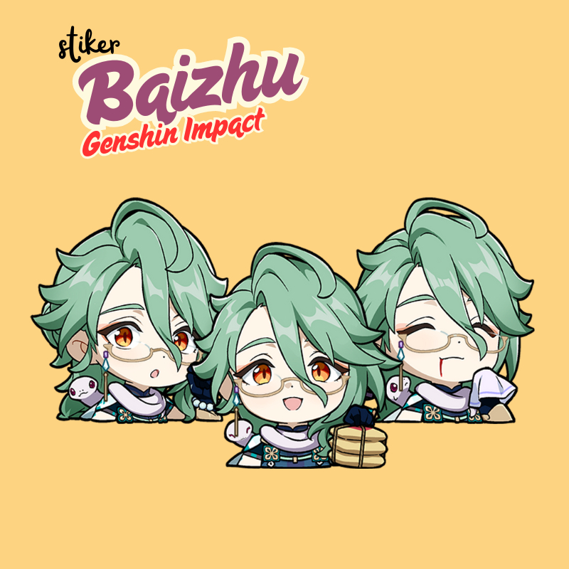 

Stiker Baizhu Genshin Impact | Sticker Baizhu Genshin Impact Vinyl Glossy