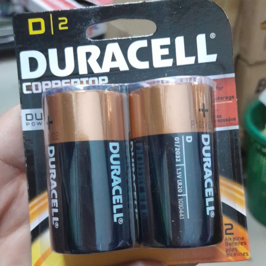 DURACELL BATERAI D ISI 2 COPPERTOP DURALOCK MN1300B2