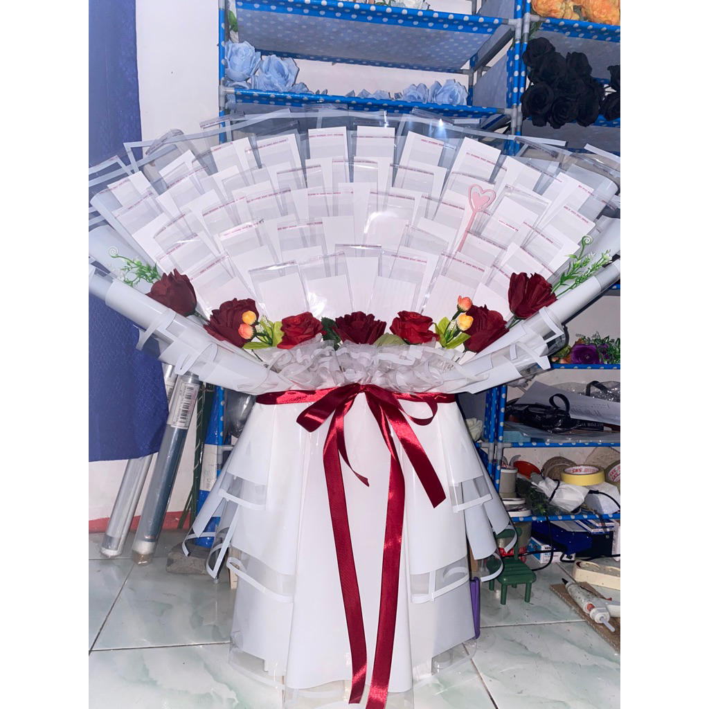 Buket uang kosongan 50 lembar