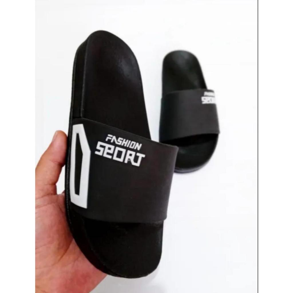 Cahaya Sandal - Sandal Selop Pria Dewasa - Sandal Cowok Karet Hitam