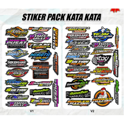 

STICKER KATA KATA VIRAL-STICKER PACK HOLOGRAM CUTTING-STICKER LAPTOP/CASING/GITAR/TUMBLER