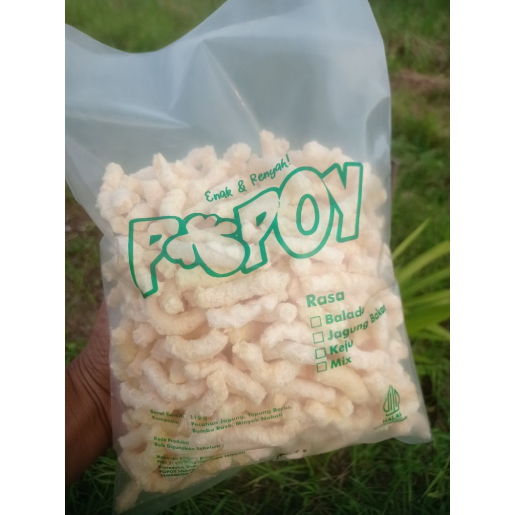 

snack jagung MERK POPOY Rasa original