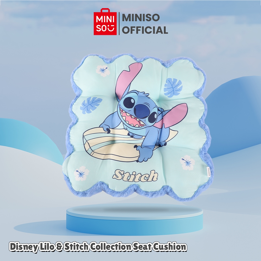 MINISO x Disney Lilo & Stitch Collection Seat Cushion Bantal Duduk Lucu Empuk karakter Stitch