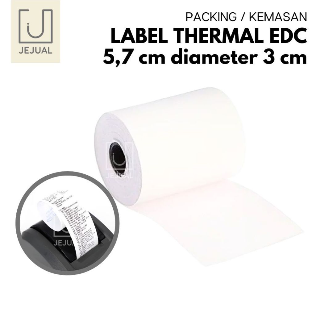 

Kertas Struk Thermal Paper Rol 57x30 mm Kertas EDC/Nota Termal Printer Mini Bluetooth