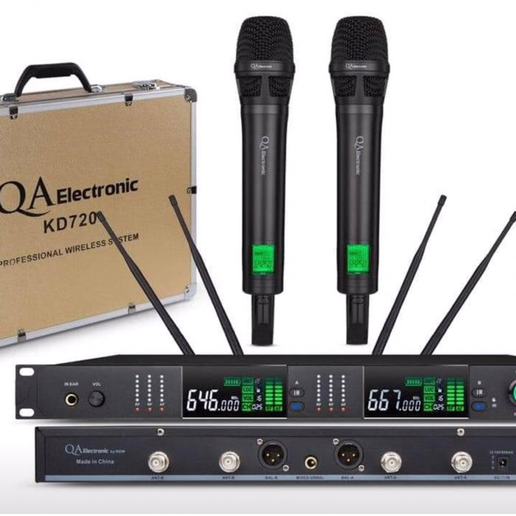 mic wireless qa electronic kd720pro qa electronic kd 720 original rdw