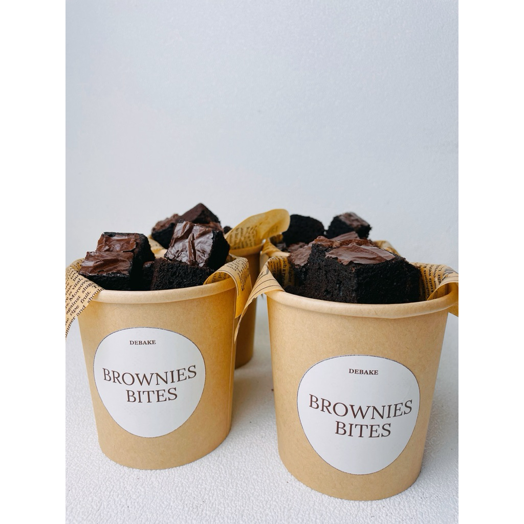 

RB Brownies Bites coklat banget chewy / Birthday Gift / Hampers / Brownies Cup / Brownies Lumer