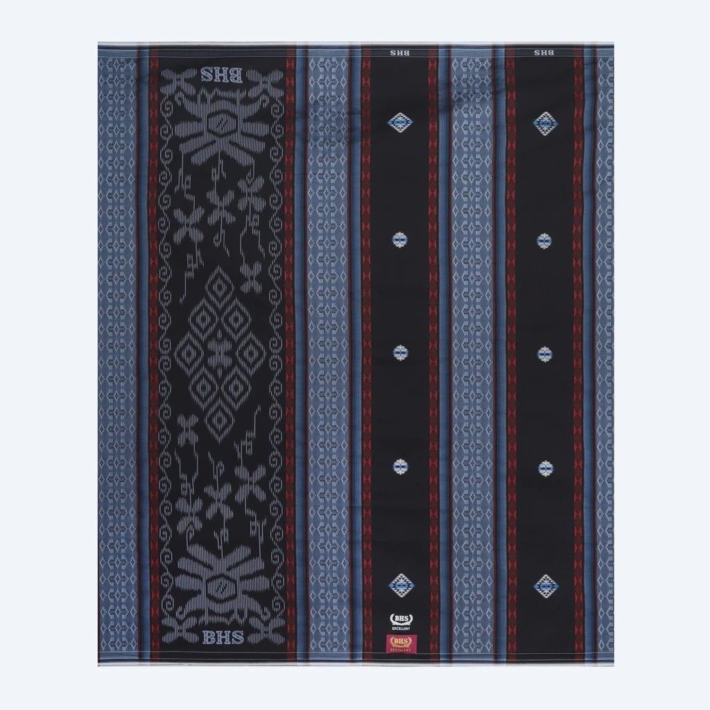 sarung bhs excellent gold motif e52 sga hitam biru