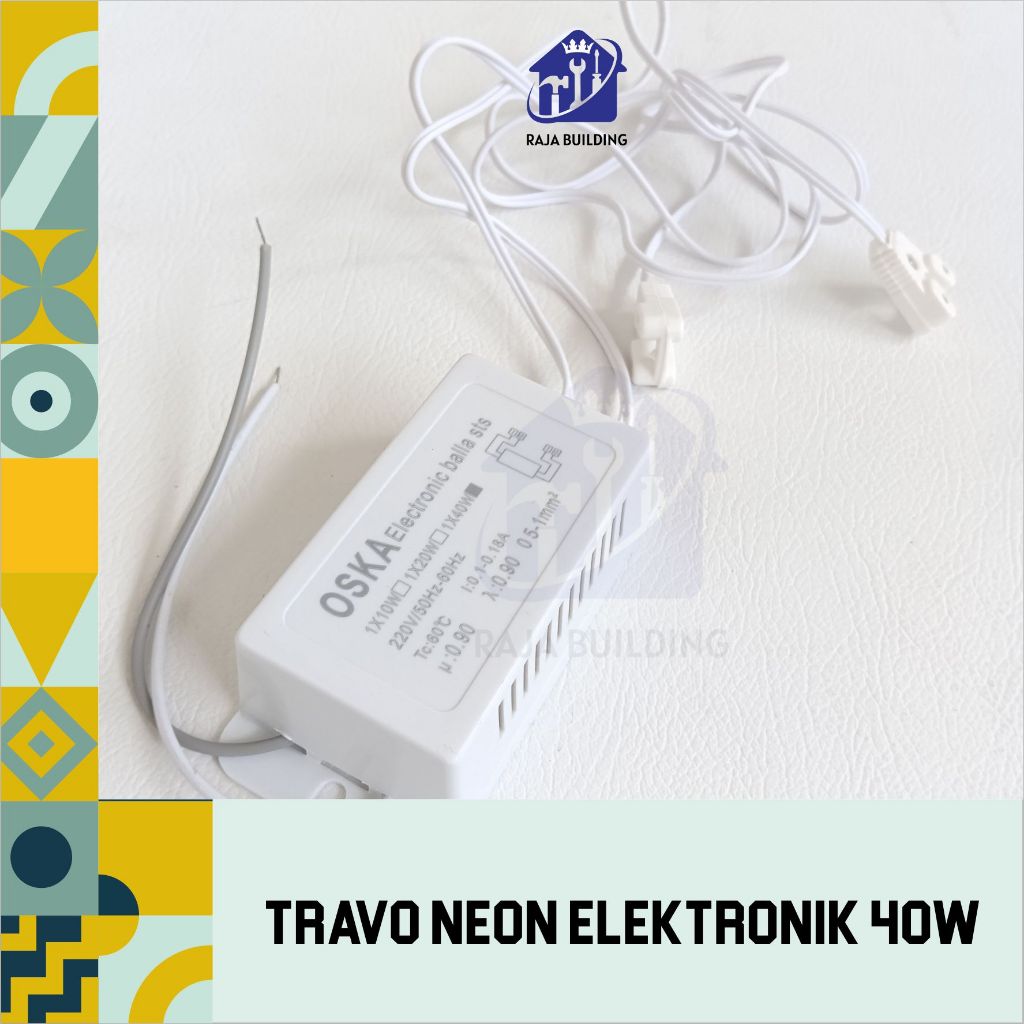 TRAVO NEON ELEKTRONIK 40W/BALLAST ELEKTRONIK 40W/TRAFO LAMPU TL ELEKTRONIK/INVERTER LAMPU NEON 40W