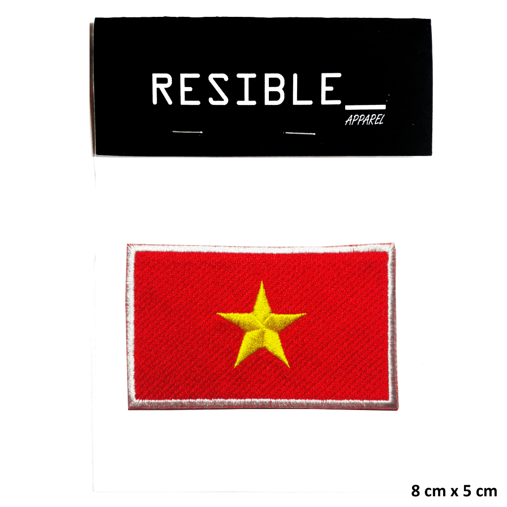 Vietnam Flag Bendera IRON ON patch emblem bordir badge