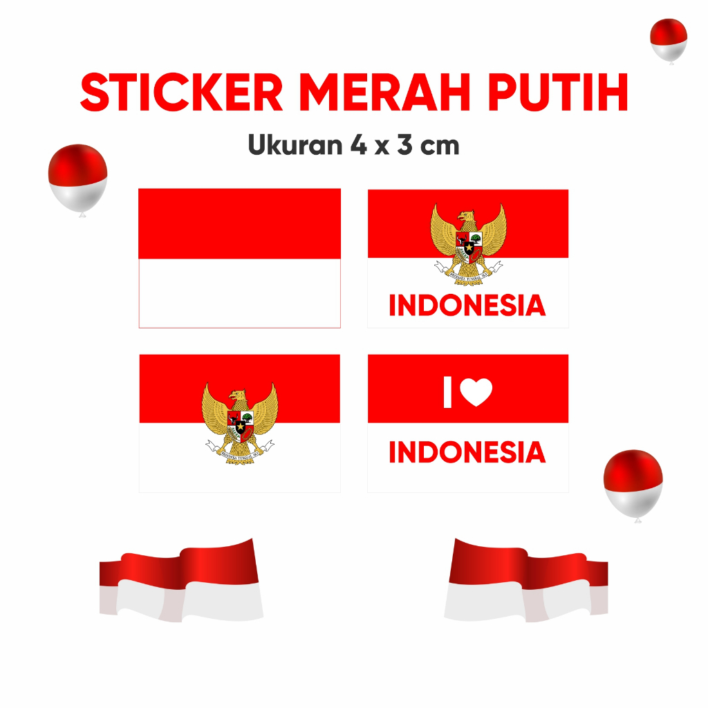 

STICKER DIRGAHAYU INDONESIA / STICKER PIPI