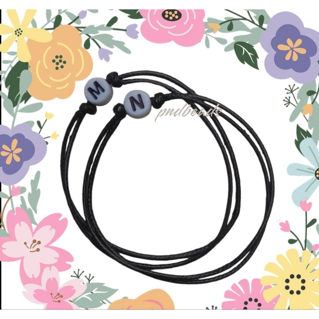 Gelang Huruf Couple Gelang Huruf Persahabatan Gelang Huruf Viral Couple Bracelet