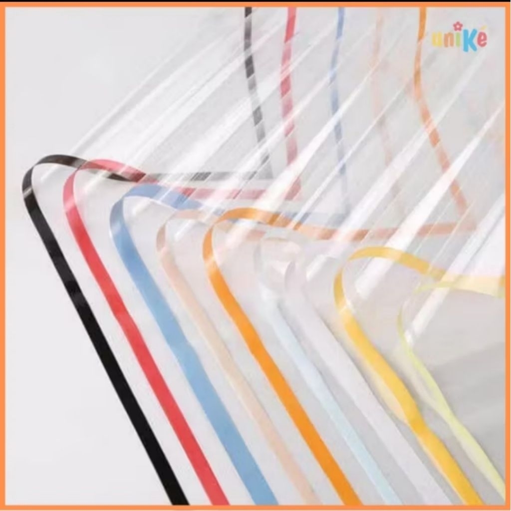 

Kertas buket bening ( lembaran ) clear line cellophane bouquet transparan