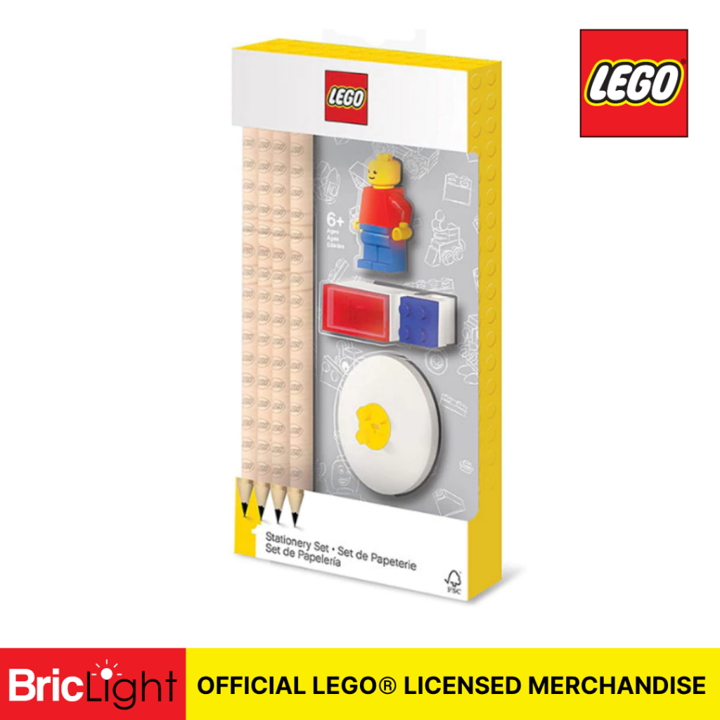 

LEGO 52053 Stationery set 4pencils, 1topper, 1 sharp, & 1 eraser