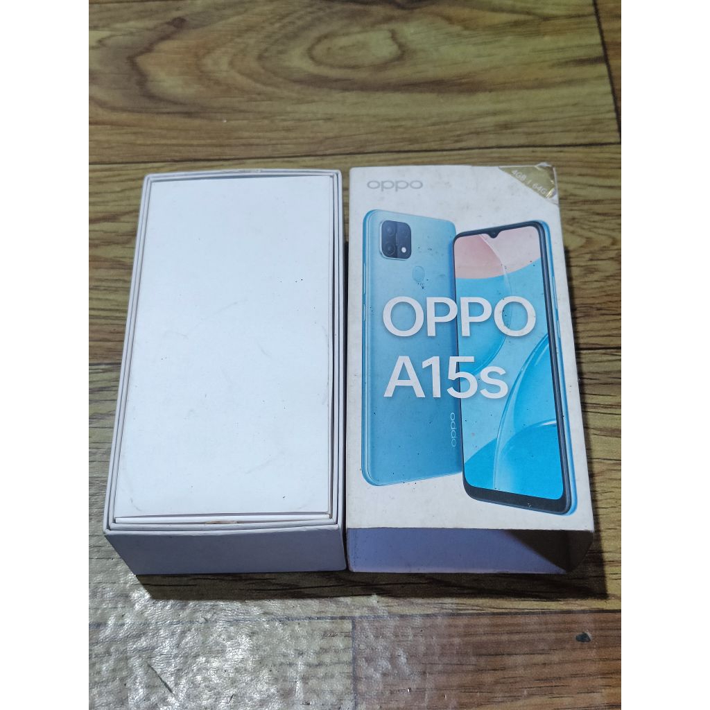 

KARDUS DUS BOX HP OPPO A15S KONDISI SESUAI DI FOTO