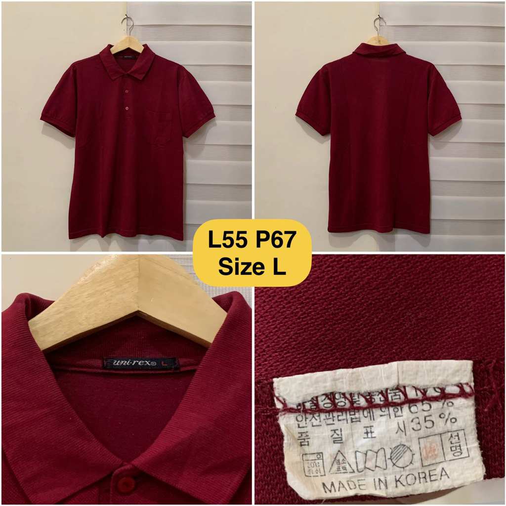 Poloshirt Unirex Maroon Original