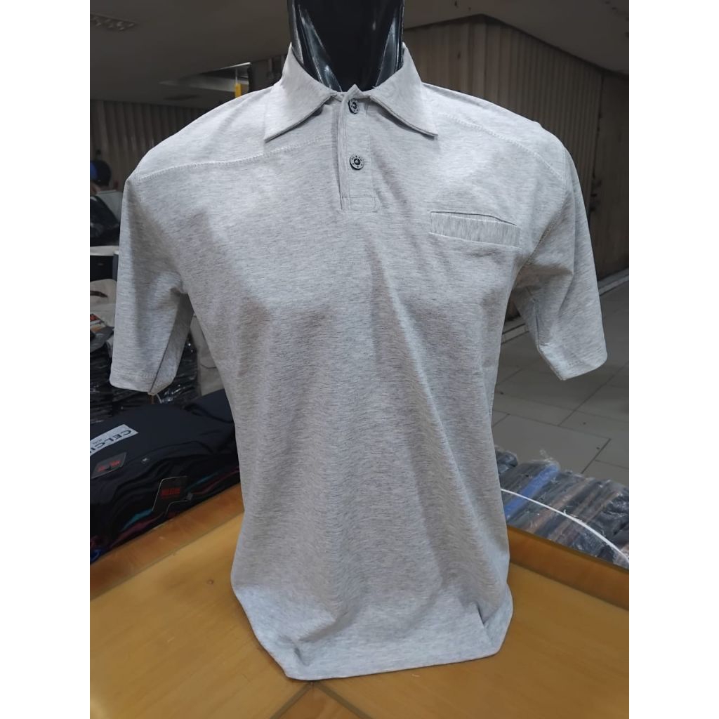 kaos kerah el&co kantong/kerah pria dewasa/kaos polos kerah/best quality