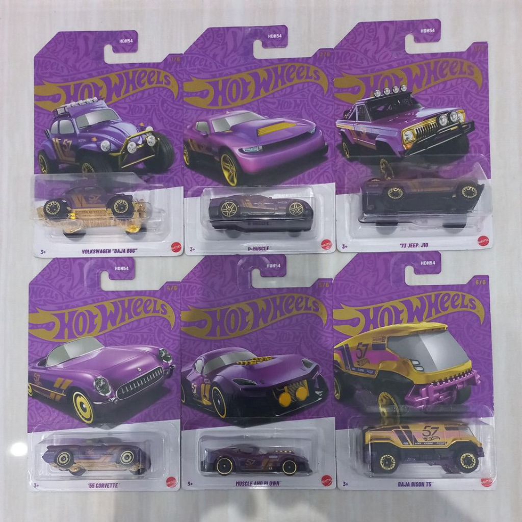 HOT WHEELS 57TH ANNIVERSARY 1 SET (NEW/MOC)