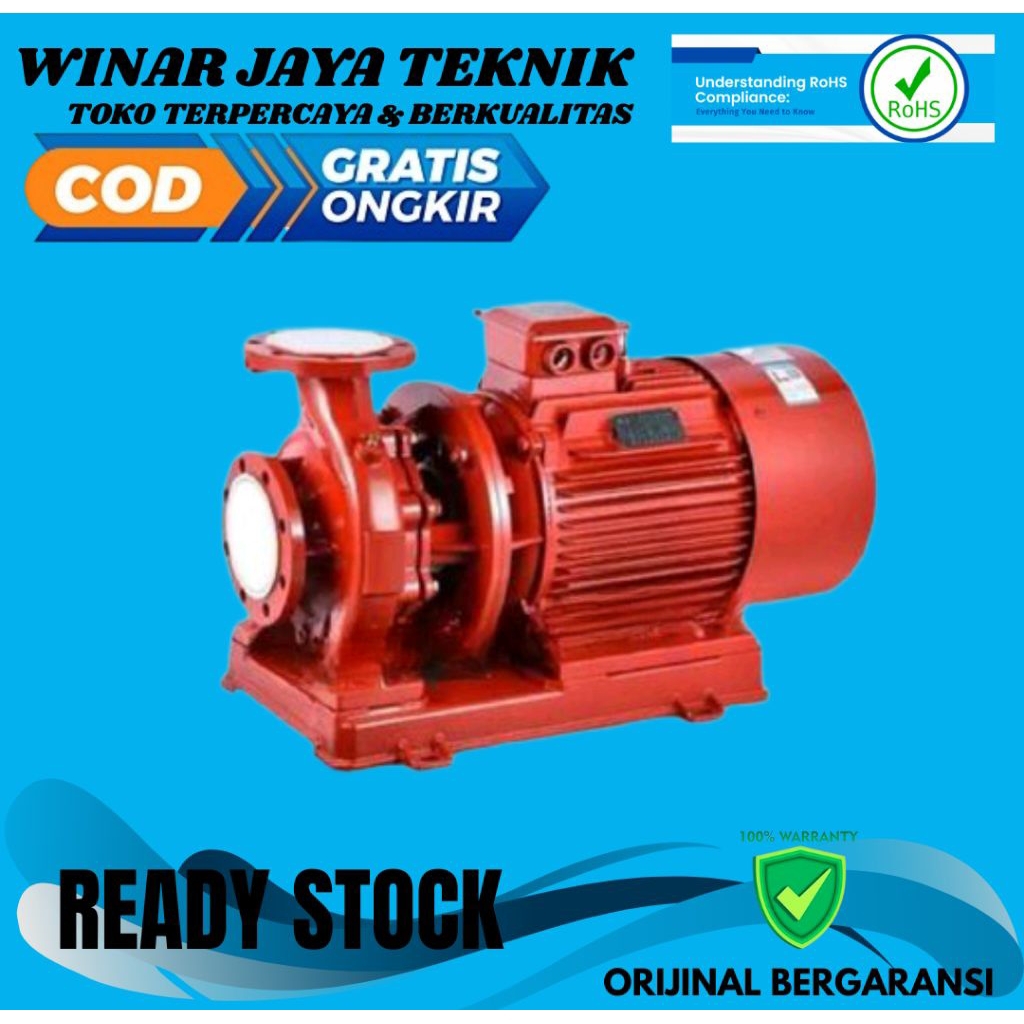 Pompa hydrant mesin pompa air 3in 7.5hp 50 kubik 3 phase pompa dorong