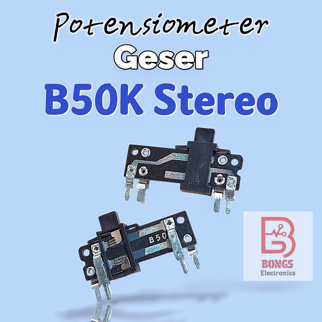 Potensiometer Geser B50K Stereo