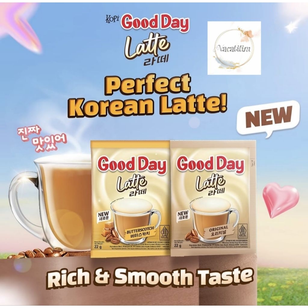 

Good Day Korean Latte Series - Latte Original - Latte Butterscotch