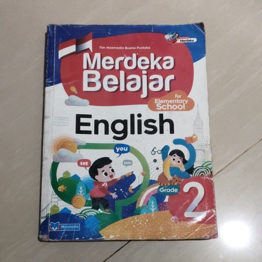 BUKU ORI BUKU ENGLISH KELAS 2 SD PENERBIT MASMEDIA KURIKULUM MERDEKA