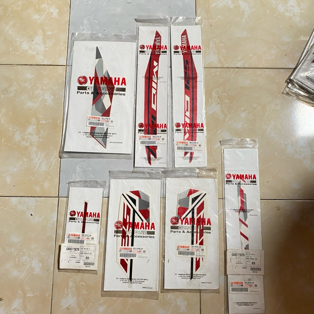 striping stiker Yamaha Mio m3 2016 merah original YGP