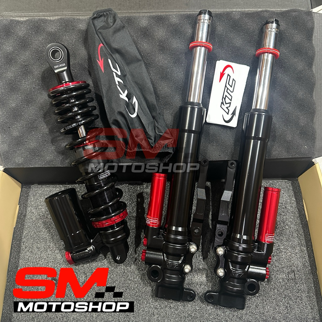 SHOCK DEPAN KTC MATRIX + KTC APEX TABUNG BAWAH 325MM ORIGINAL Vario/ Beat/ Scoopy/ Genio Shockbreake