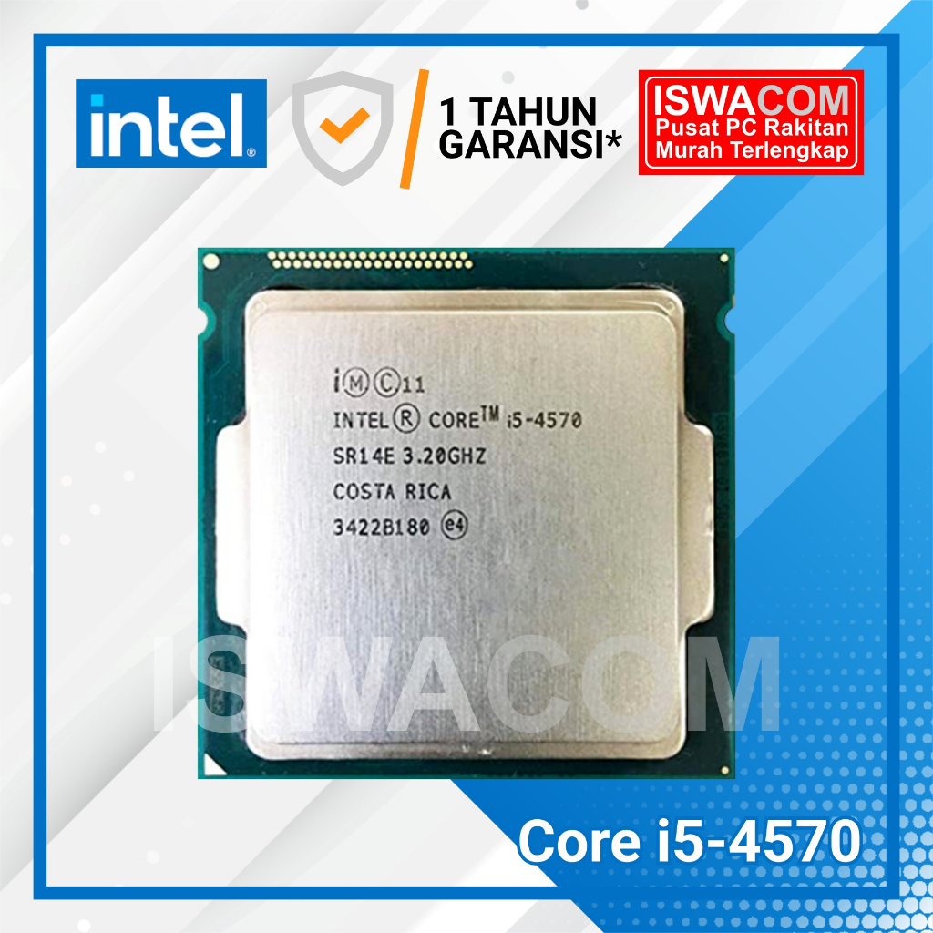 Prosessor intel core i5 4570 lga 1155 H81 tray socket